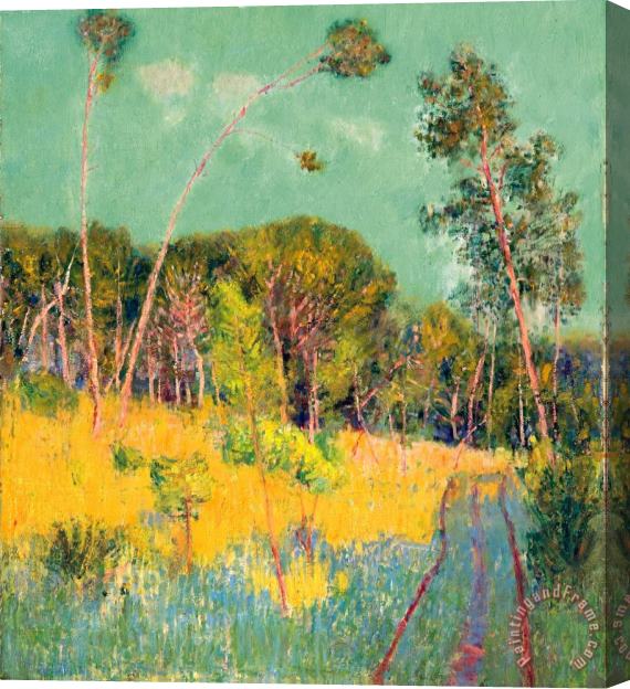 John Peter Russell A Clearing in The Forest Stretched Canvas Painting / Canvas Art