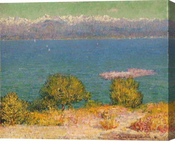 John Peter Russell Landscape, Antibes (the Bay of Nice) Stretched Canvas Print / Canvas Art