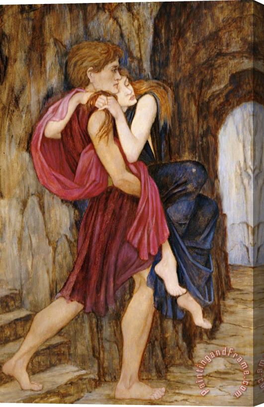 John Roddam Spencer Stanhope The Escape Stretched Canvas Print / Canvas Art