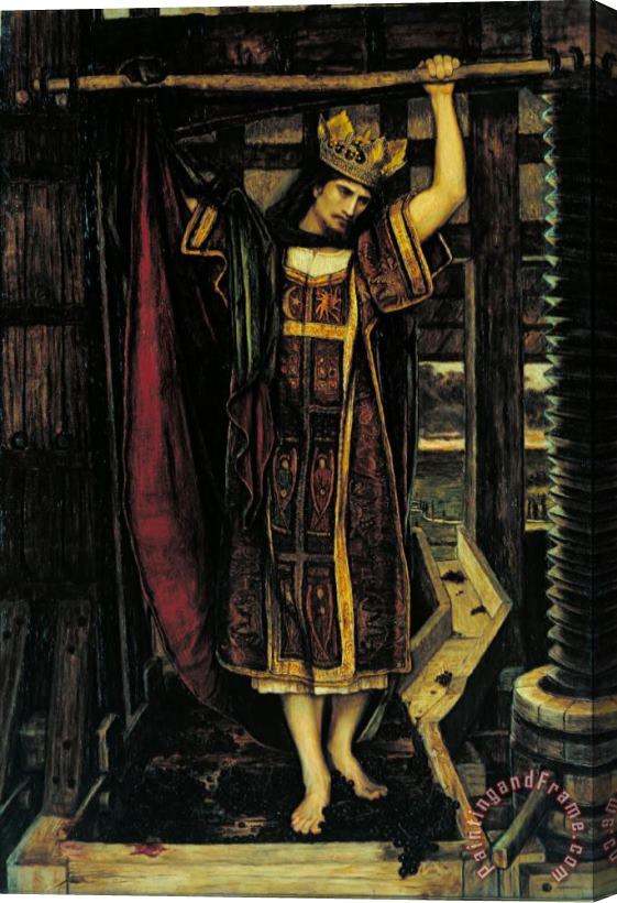 John Roddam Spencer Stanhope The Wine Press Stretched Canvas Painting / Canvas Art