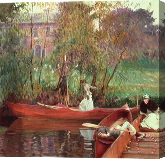 John Singer Sargent A Boating Party Stretched Canvas Print / Canvas Art