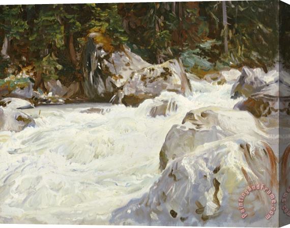 John Singer Sargent A Torrent in Norway Stretched Canvas Painting / Canvas Art