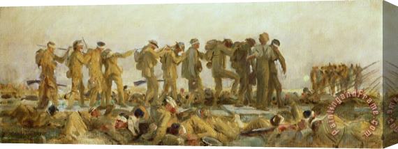 John Singer Sargent Gassed An Oil Study Stretched Canvas Painting / Canvas Art