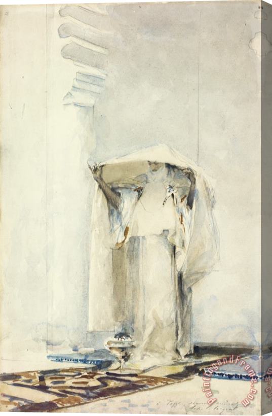 John Singer Sargent Incensing The Veil Stretched Canvas Painting / Canvas Art