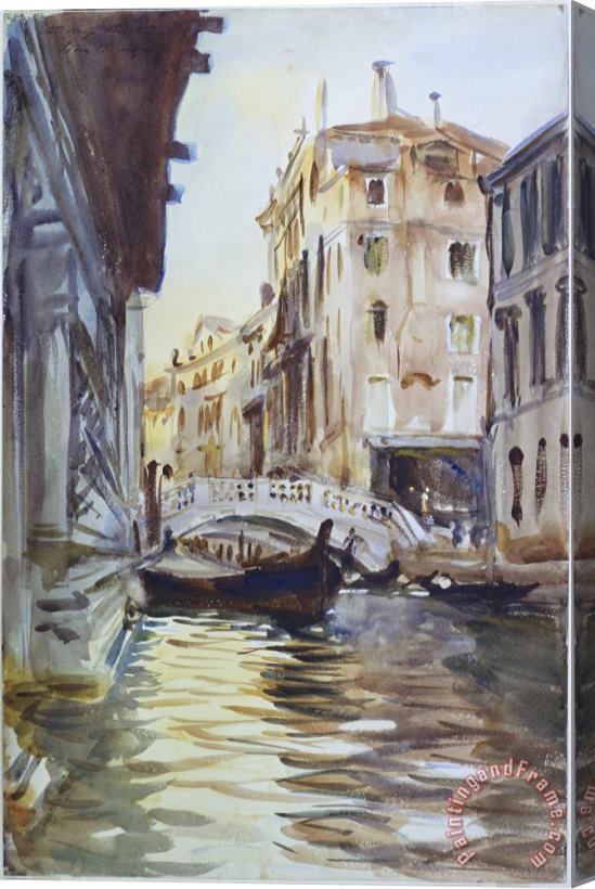 John Singer Sargent Ponte Della Canonica Stretched Canvas Painting / Canvas Art
