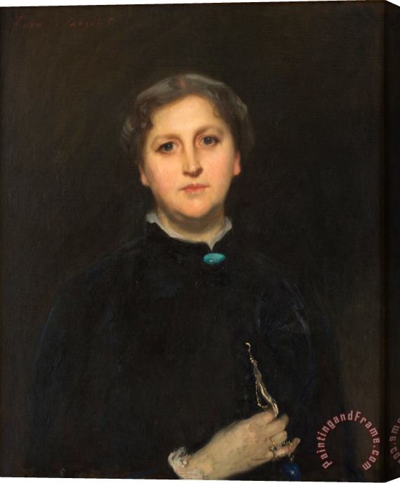 John Singer Sargent Portrait of Mrs. Raphael Pumpelly Stretched Canvas Print / Canvas Art