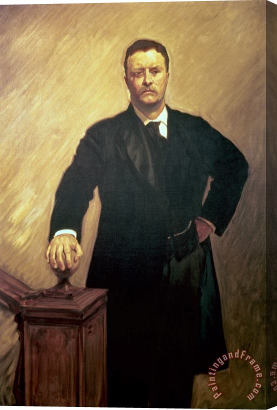 John Singer Sargent Portrait of Theodore Roosevelt Stretched Canvas Print / Canvas Art
