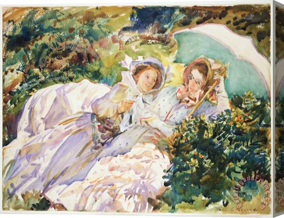John Singer Sargent Simplon Pass The Tease Stretched Canvas Painting / Canvas Art