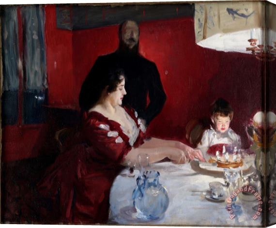 John Singer Sargent The Birthday Party Stretched Canvas Painting / Canvas Art