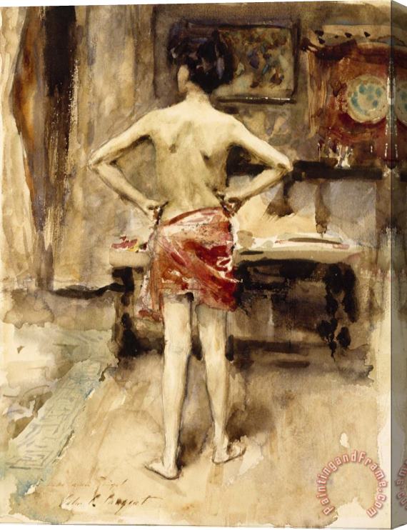 John Singer Sargent The Model Stretched Canvas Print / Canvas Art