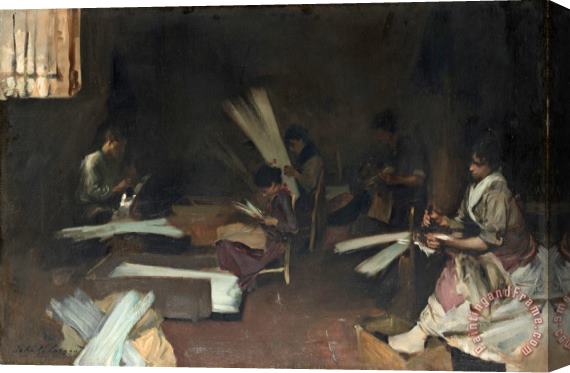 John Singer Sargent Venetian Glass Workers Stretched Canvas Painting / Canvas Art
