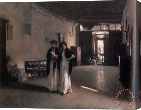 John Singer Sargent Venetian Interior Stretched Canvas Print / Canvas Art