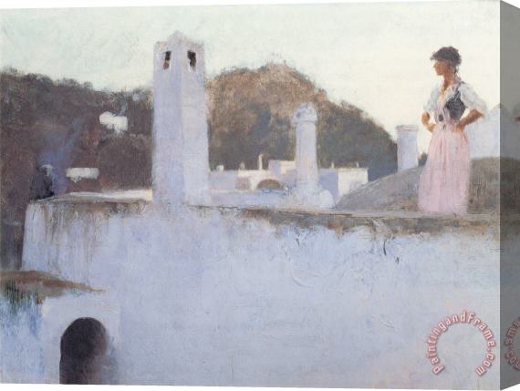 John Singer Sargent View of Capri Stretched Canvas Print / Canvas Art