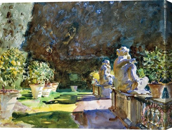 John Singer Sargent Villa Di Marlia, Lucca Stretched Canvas Print / Canvas Art