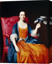 Copley Canvas Prints - Mrs. Benjamin Hallowell by John Singleton Copley