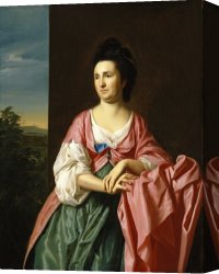 Copley Canvas Prints - Mrs. Sylvester Gardiner, Nee Abigail Pickman, Formerly Mrs. William Eppes by John Singleton Copley