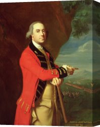 Copley Canvas Prints - Portrait of General Thomas Gage by John Singleton Copley