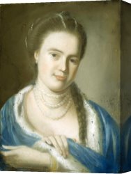 Copley Canvas Prints - Portrait of Mrs. Gawen Brown by John Singleton Copley