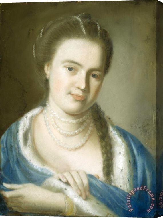 John Singleton Copley Portrait of Mrs. Gawen Brown Stretched Canvas Print / Canvas Art