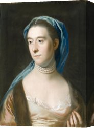 Copley Canvas Prints - Portrait of Mrs. Joseph Henshaw by John Singleton Copley