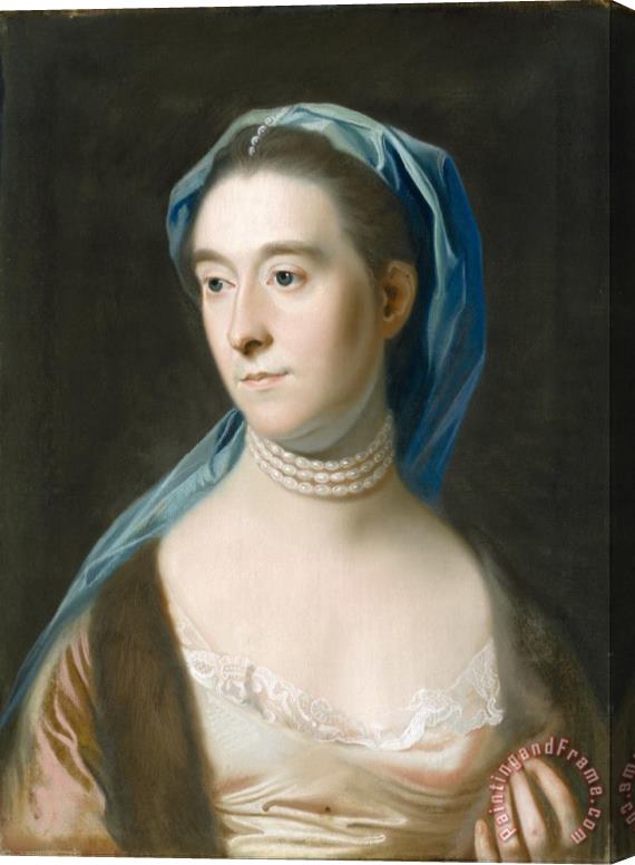 John Singleton Copley Portrait of Mrs. Joseph Henshaw Stretched Canvas Painting / Canvas Art