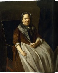 Copley Canvas Prints - Portrait of Mrs. Paul Richard by John Singleton Copley
