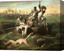 Copley Canvas Prints - Watson And The Shark by John Singleton Copley