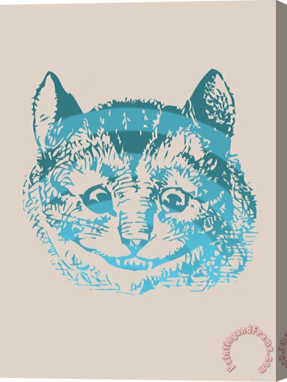 John Tenniel Cheshire Cat Portrait Stretched Canvas Painting / Canvas Art