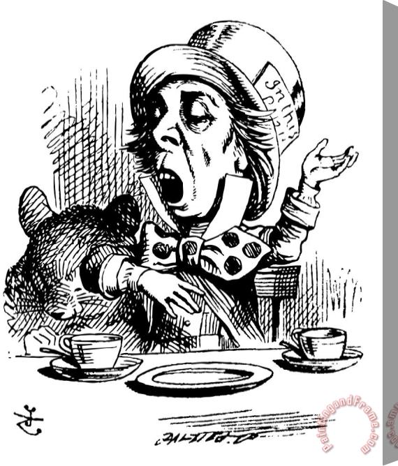 John Tenniel The Mad Hatter Stretched Canvas Print / Canvas Art