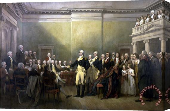 John Trumbull General George Washington Resigning His Commission Stretched Canvas Print / Canvas Art