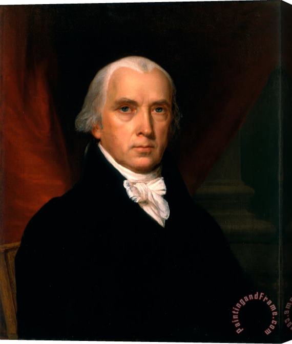 John Vanderlyn James Madison Stretched Canvas Painting / Canvas Art