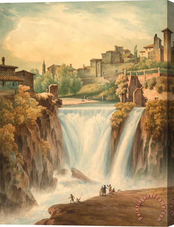 John Warwick Smith Falls of Tivoli Stretched Canvas Painting / Canvas Art