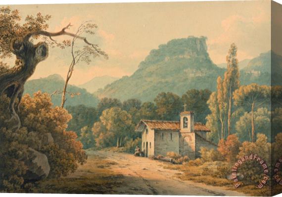 John Warwick Smith The Hermitage at Frascati Stretched Canvas Painting / Canvas Art
