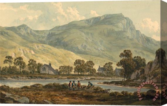 John Warwick Smith The Priory of Beddgelert, Caernarvonshire Stretched Canvas Painting / Canvas Art
