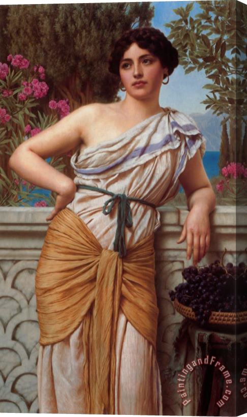 John William Godward Reverie Stretched Canvas Painting / Canvas Art