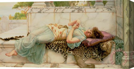 John William Godward The Betrothed Stretched Canvas Print / Canvas Art