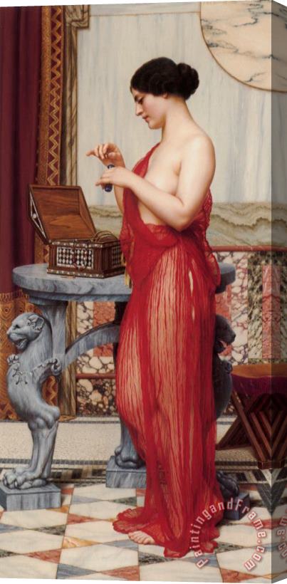 John William Godward The New Perfume Stretched Canvas Painting / Canvas Art