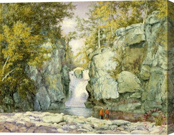 John William Hill Fawn's Leap, Catskill Mountains Stretched Canvas Print / Canvas Art