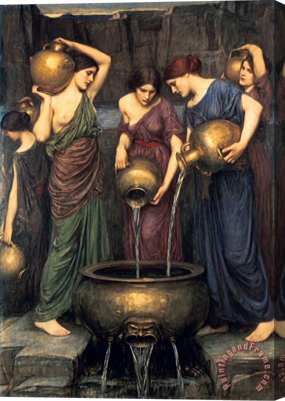 John William Waterhouse Danaides 1904 Stretched Canvas Painting / Canvas Art
