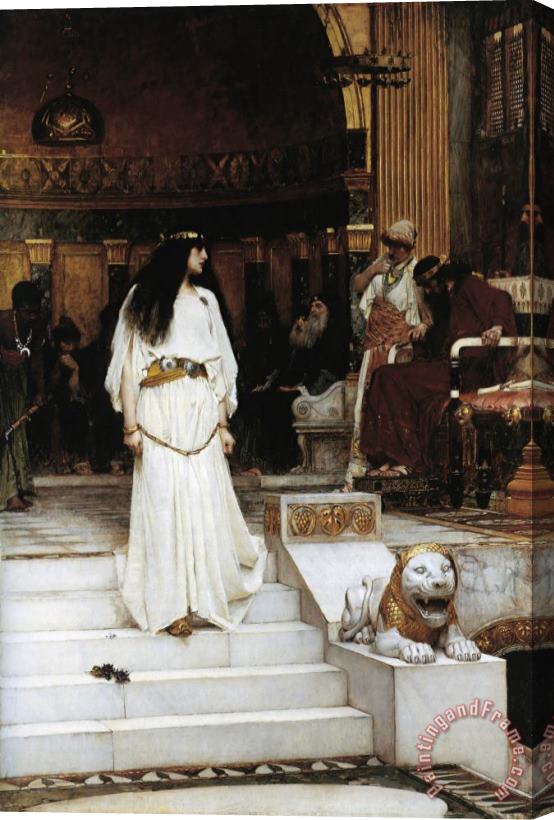 John William Waterhouse Mariamne Leaving The Judgement Seat of Herod Stretched Canvas Print / Canvas Art