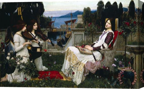 John William Waterhouse Saint Cecilia 1895 Stretched Canvas Painting / Canvas Art