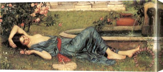 John William Waterhouse Sweet Summer Stretched Canvas Painting / Canvas Art