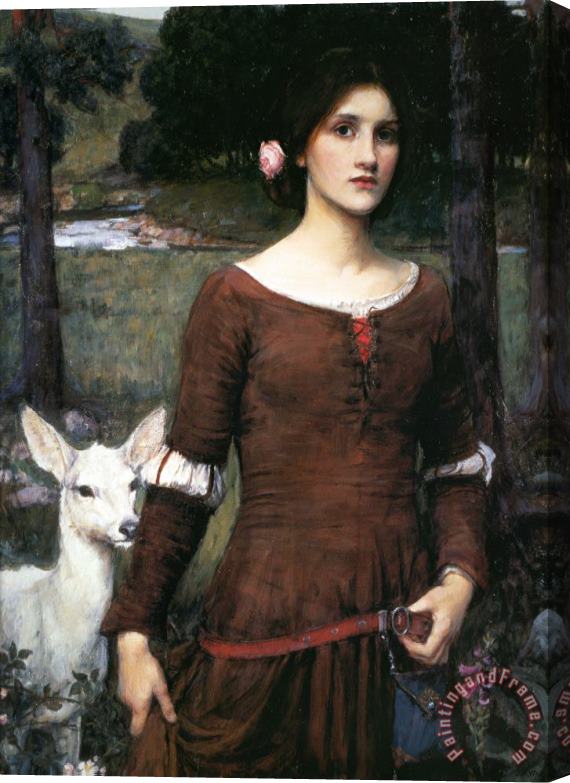 John William Waterhouse The Lady Clare Stretched Canvas Painting / Canvas Art