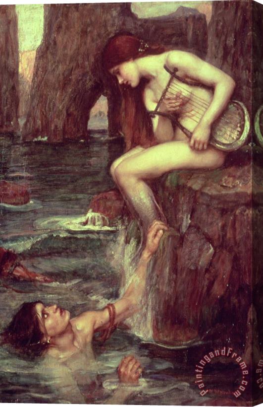John William Waterhouse The Siren Stretched Canvas Painting / Canvas Art