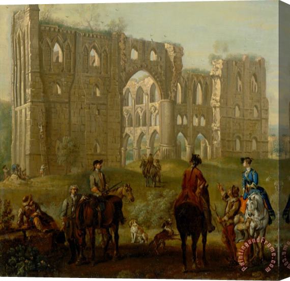 John Wootton Rievaulx Abbey Stretched Canvas Painting / Canvas Art