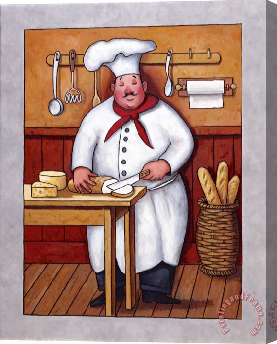 John Zaccheo Chef 3 Stretched Canvas Painting / Canvas Art
