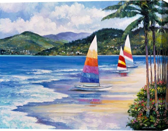 John Zaccheo Seaside Sails Stretched Canvas Print / Canvas Art
