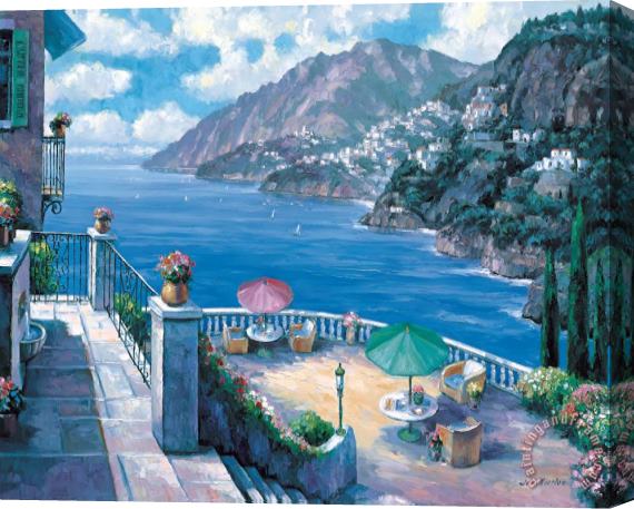 John Zaccheo The Amalfi Coast Stretched Canvas Print / Canvas Art