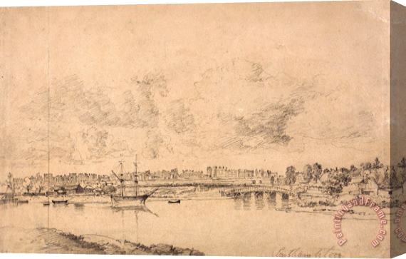 Jonathan Fisher Southampton And Northam From The River Itchen Stretched Canvas Print / Canvas Art