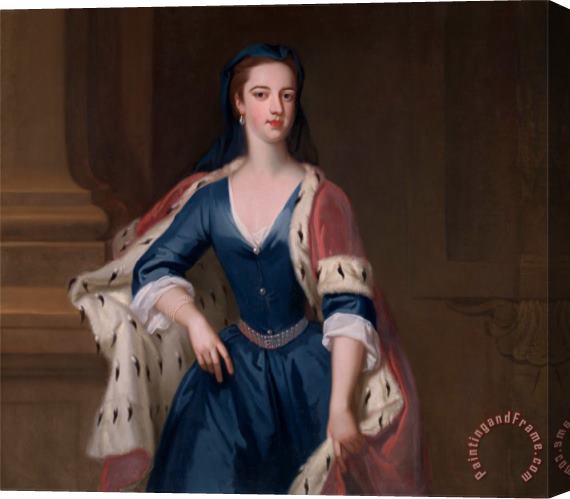 Jonathan Richardson the Elder Lady Anne Cavendish (daughter of Elihu Yale ?) Stretched Canvas Print / Canvas Art
